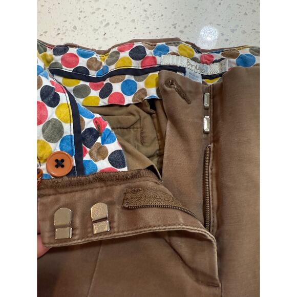 BODEN CHINO PANTS BROWN WOMENS SIZE 4 - Picture 3 of 6